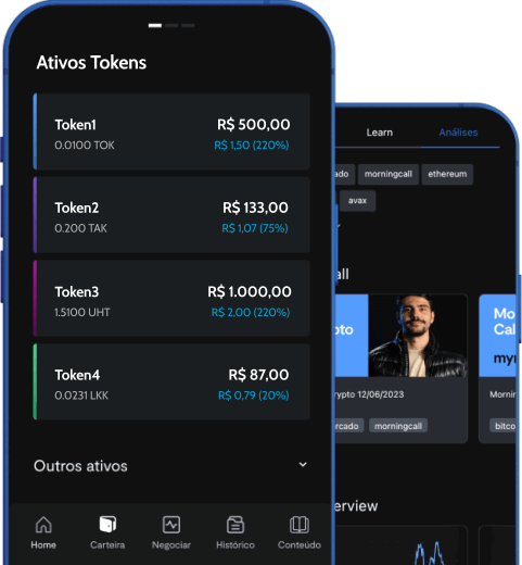 App TokenHub no celular